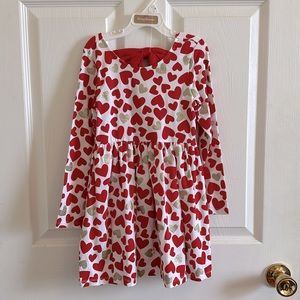 Heart print dress